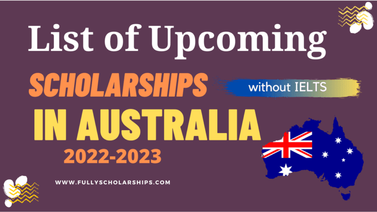 Scholarships in Australia For International Students 2022-23 | Fully Funded