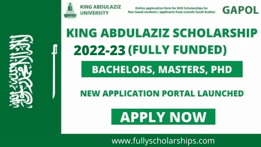 King Abdulaziz University Scholarship 2022-23