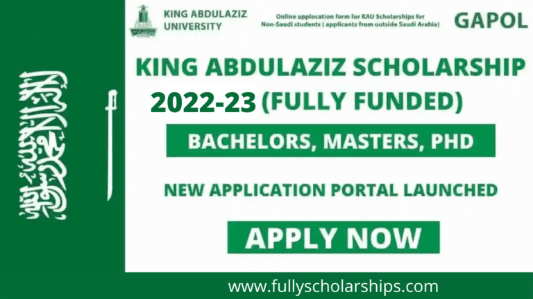 King Abdulaziz University Scholarship 2022-23
