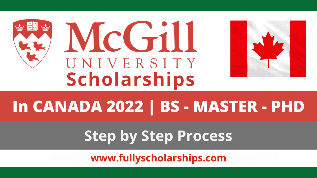 McGill University Scholarships in Canada 2022