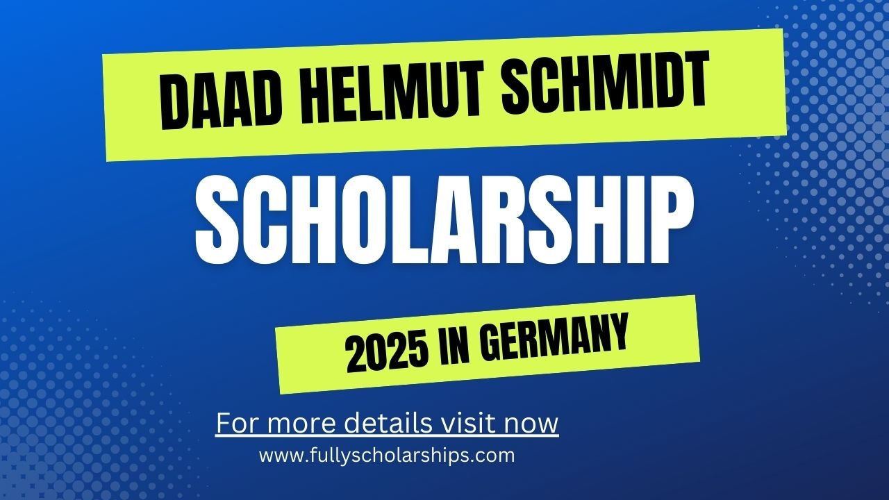 DAAD Helmut Schmidt Scholarship 2025 in Germany