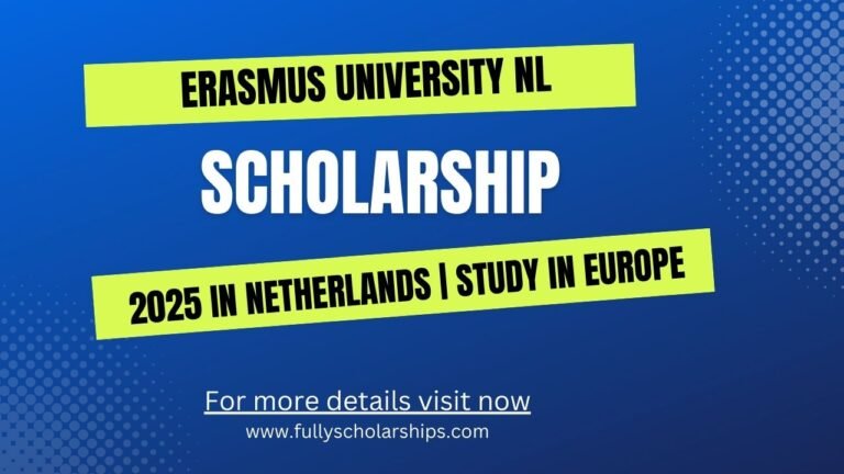Erasmus University NL Scholarship 2025