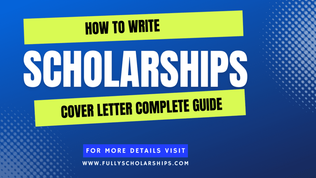 Scholarship cover letter Sample