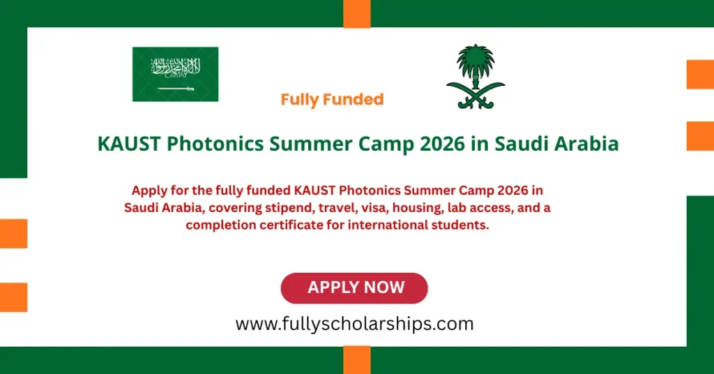 KAUST Photonics Summer Camp 2026 in Saudi Arabia