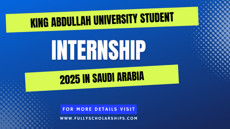 KAUST Student Internship Program 2025 in Saudi Arabia