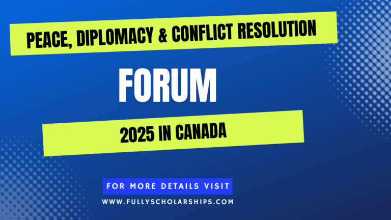 Peace, Diplomacy & Conflict Resolution Forum 2025 in Canada