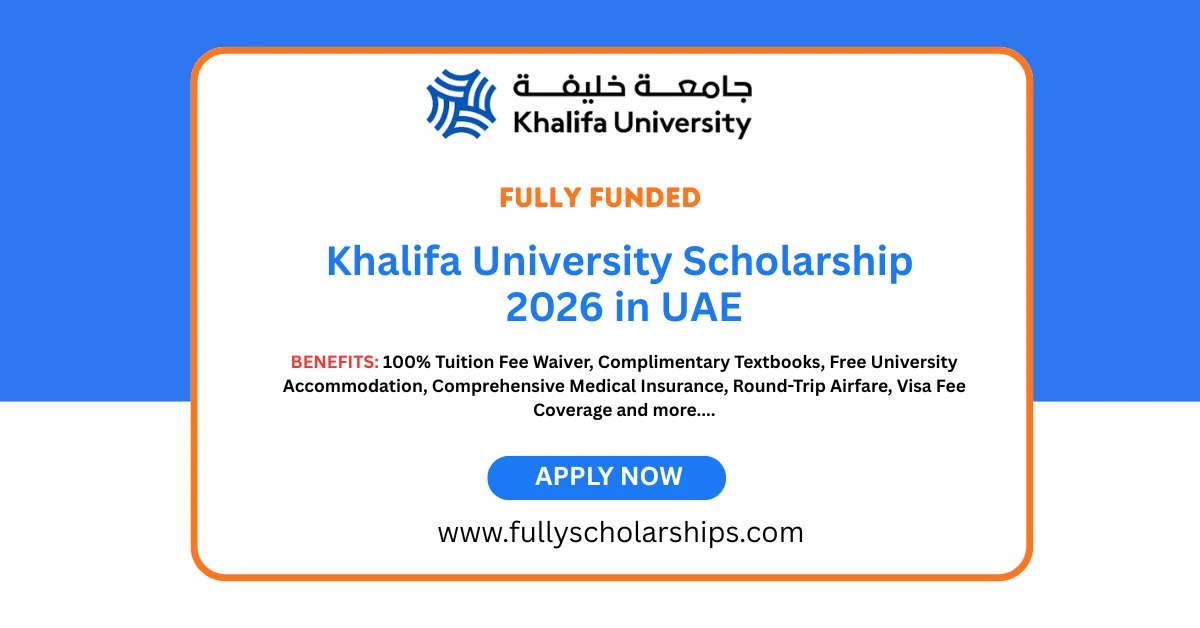 Khalifa University Scholarship 2026 in UAE