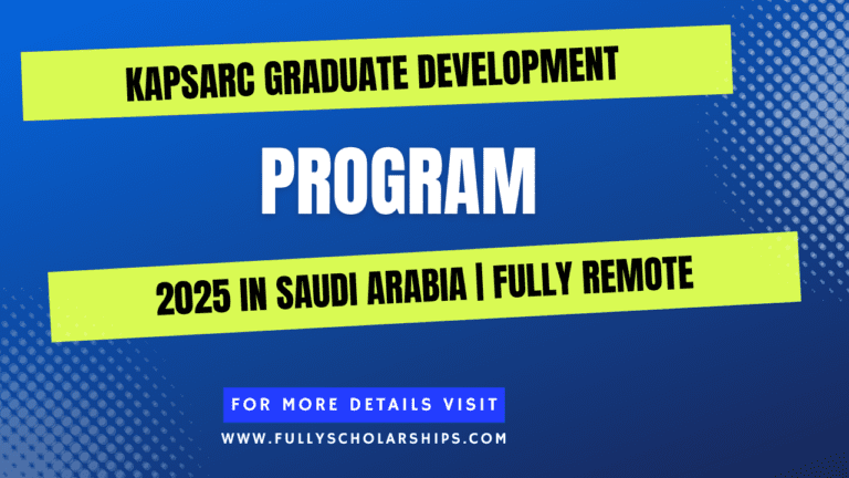 KAPSARC Graduate Development Program 2025 in Saudi Arabia