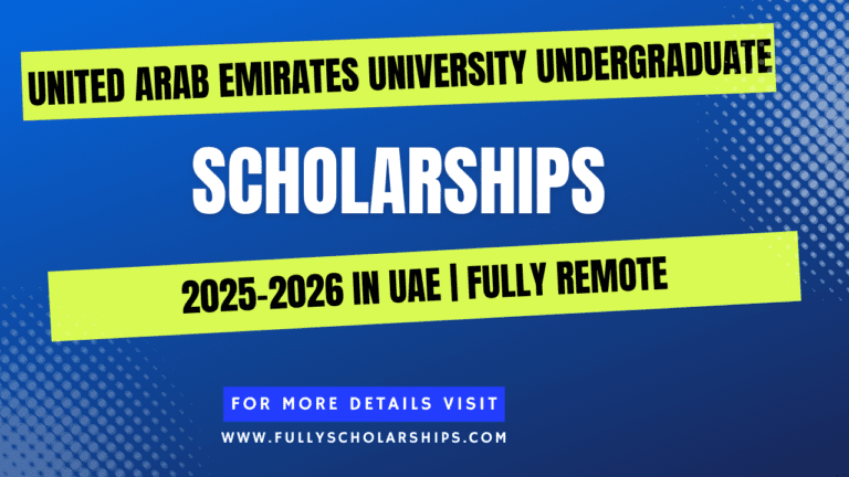 UAEU Undergraduate Scholarships 2025-2026 in UAE