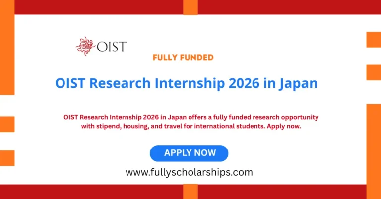 OIST Research Internship 2026 in Japan