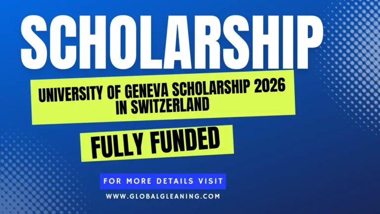 University of Geneva Scholarship 2026 in Switzerland