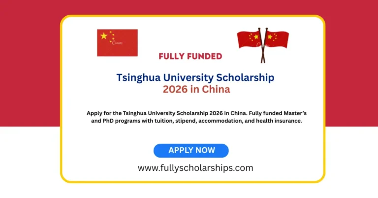 Tsinghua University Scholarship 2026 in China