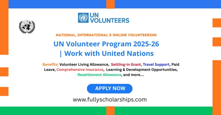 UN Volunteer Program 2025-26 Work with United Nations