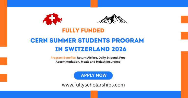 CERN Summer Student Program 2026 in Switzerland