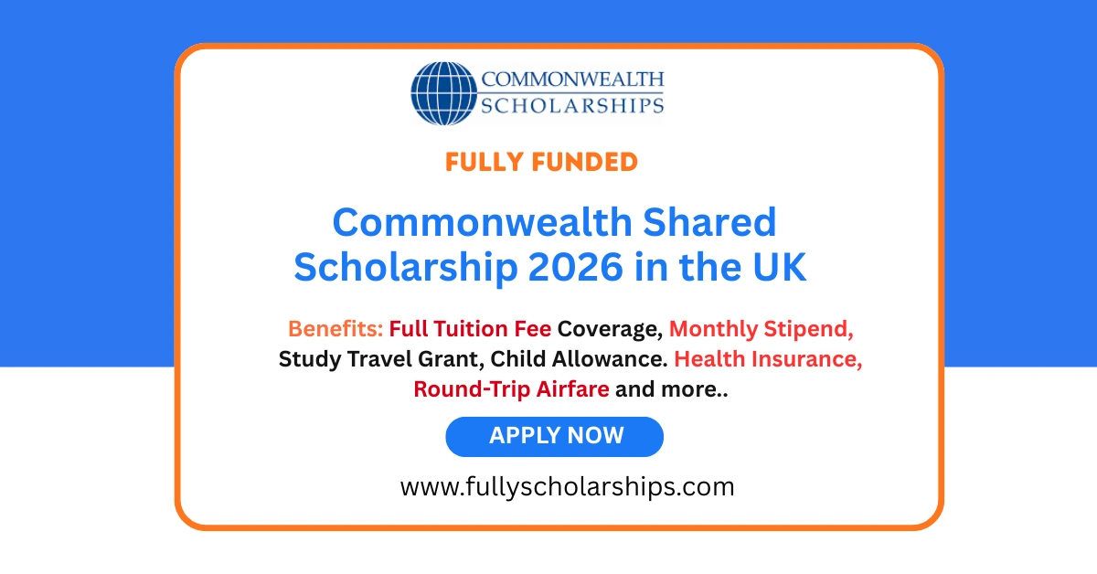 Commonwealth Shared Scholarship 2026 in the UK
