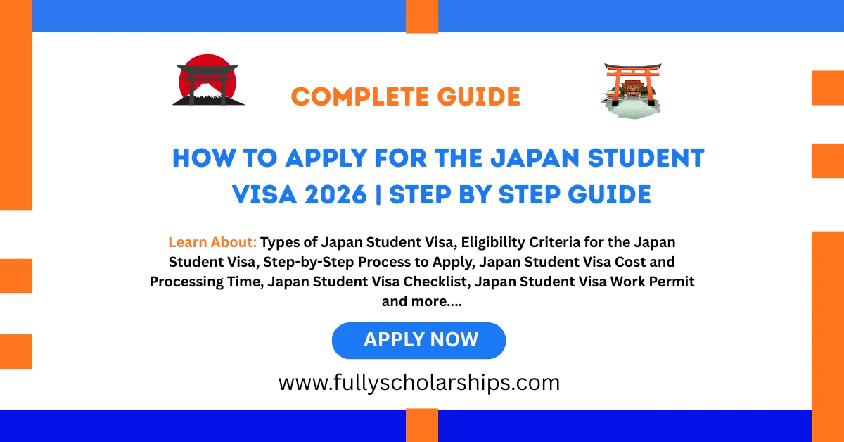 How to Apply for the Japan Student Visa 2026