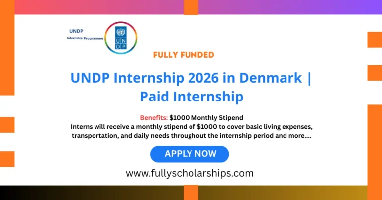 UNDP Internship 2026 in Denmark | Paid Internship