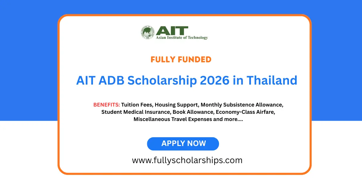 AIT ADB Scholarship 2026 in Thailand