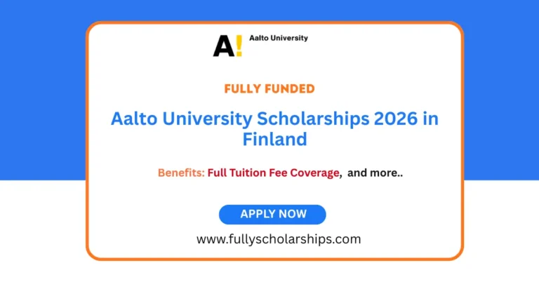Aalto University Scholarships 2026 in Finland