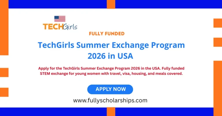 TechGirls Summer Exchange Program 2026 in USA