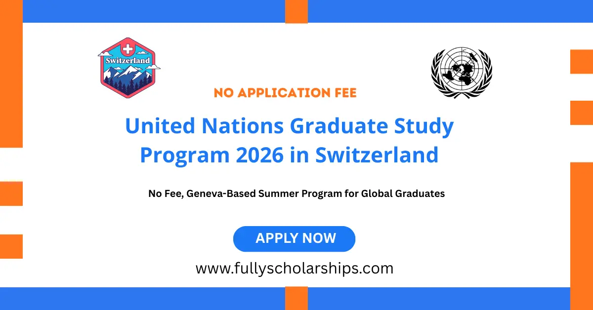 United Nations Graduate Study Program 2026 in Switzerland