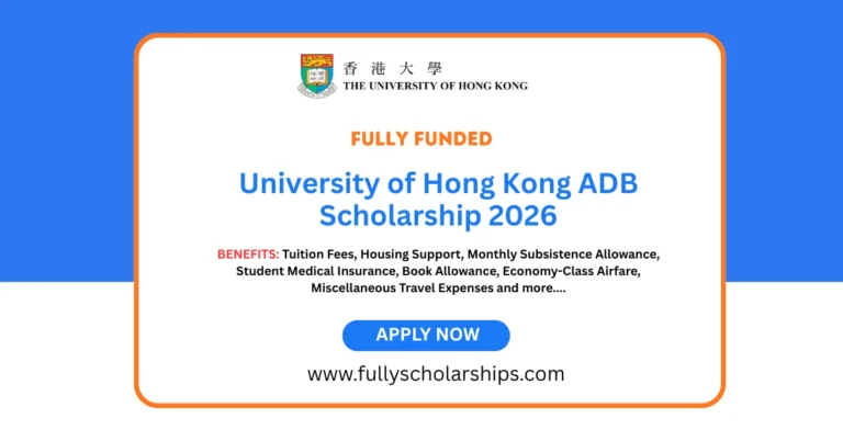 University of Hong Kong ADB Scholarship 2026