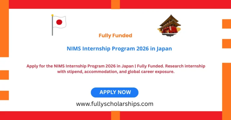 NIMS Internship Program 2026 in Japan
