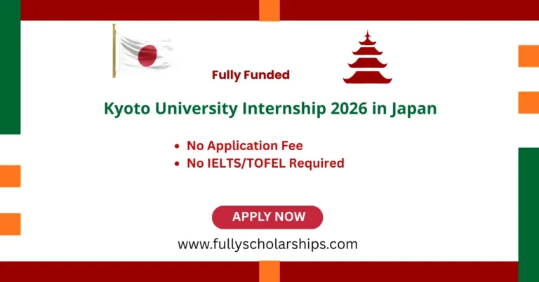 Kyoto University Internship 2026 in Japan