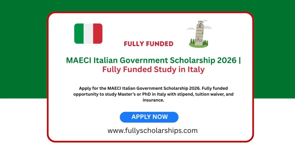 MAECI Italian Government Scholarship 2026