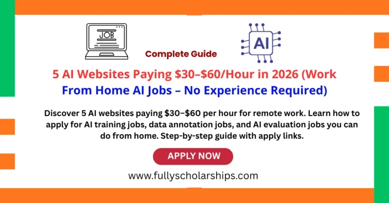 5 AI Websites Paying $30–$60Hour (Work From Home)