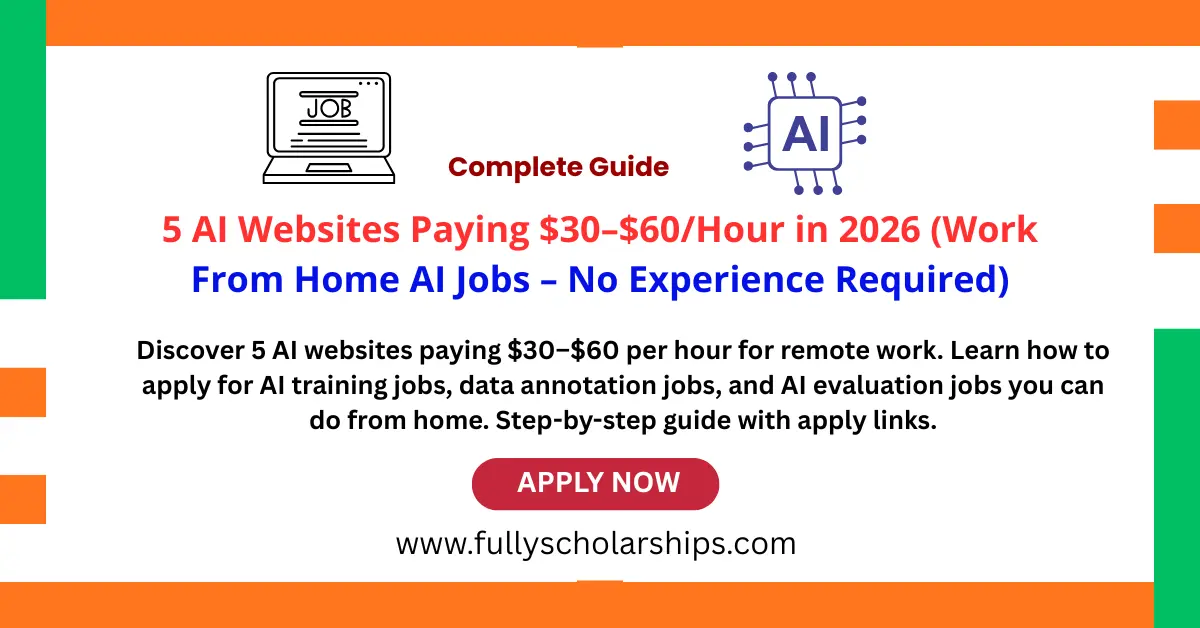 5 AI Websites Paying $30–$60Hour (Work From Home)