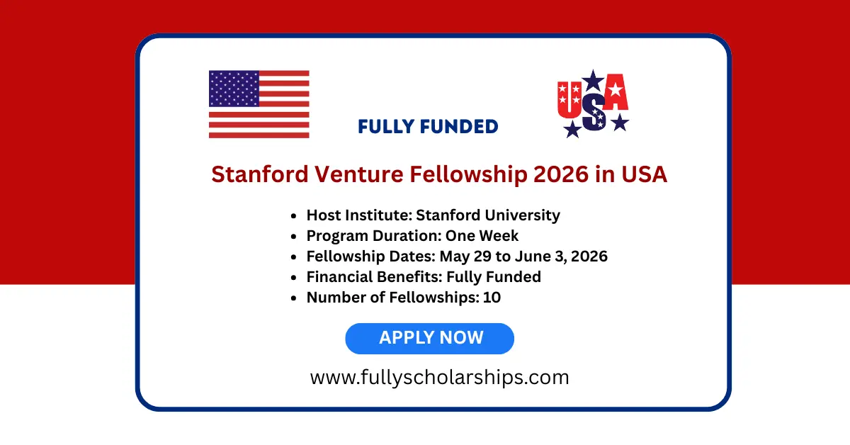 Stanford Venture Fellowship 2026 in USA